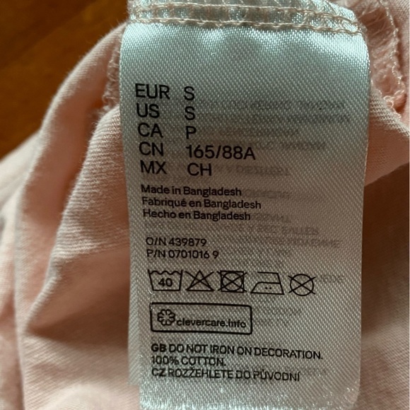 Divided H&M Baby Pink Crop Top Women's Small - Picture 4 of 5